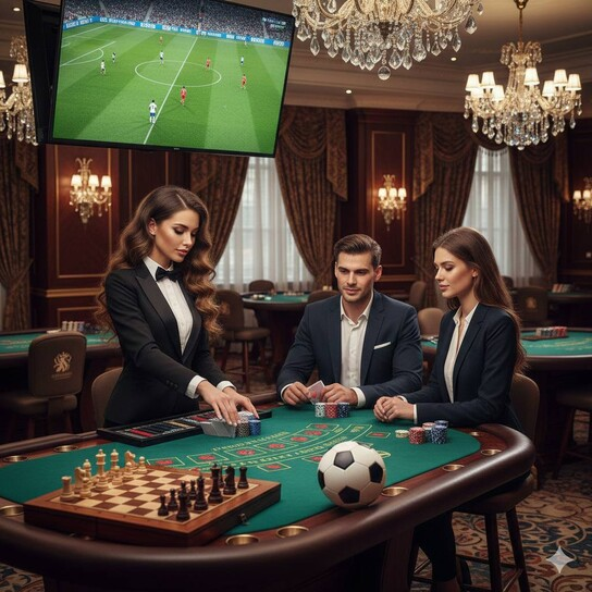 Live Casino Dealer Dealing Cards